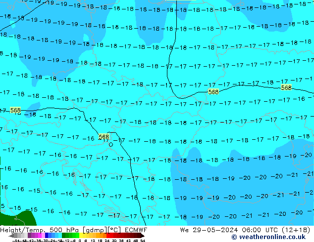 Z500/Rain (+SLP)/Z850 ECMWF mié 29.05.2024 06 UTC