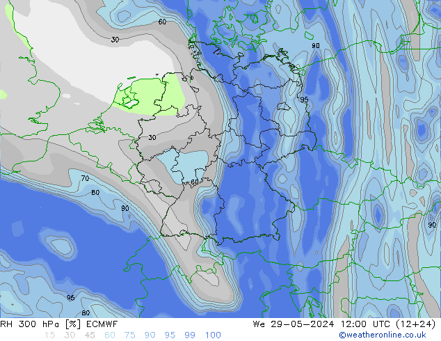 RV 300 hPa ECMWF wo 29.05.2024 12 UTC