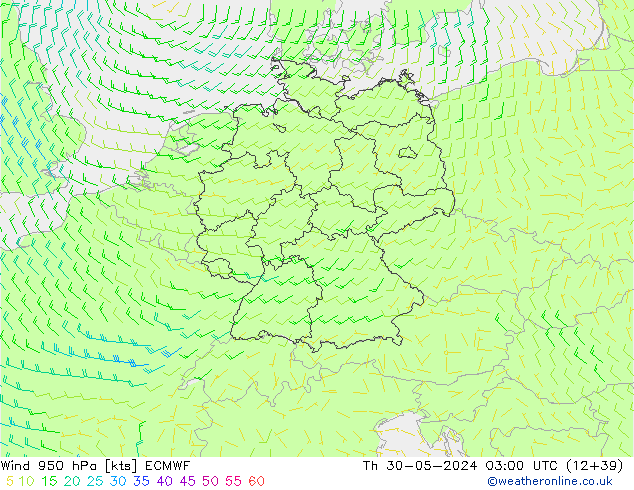  950 hPa ECMWF  30.05.2024 03 UTC