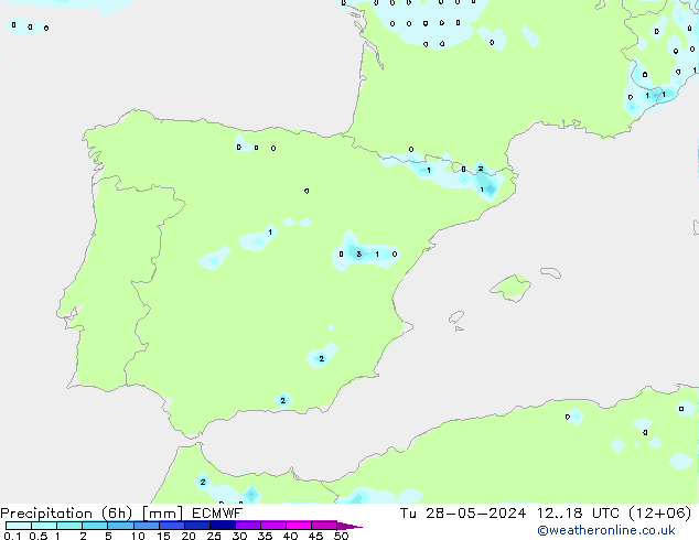 Z500/Rain (+SLP)/Z850 ECMWF  28.05.2024 18 UTC