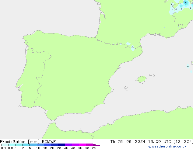 Niederschlag ECMWF Do 06.06.2024 00 UTC