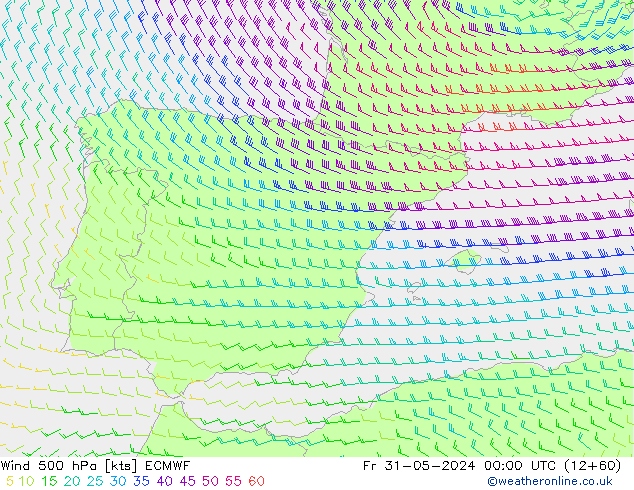  500 hPa ECMWF  31.05.2024 00 UTC