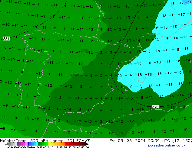 Z500/Rain (+SLP)/Z850 ECMWF śro. 05.06.2024 00 UTC