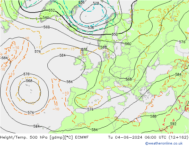 Z500/Rain (+SLP)/Z850 ECMWF  04.06.2024 06 UTC