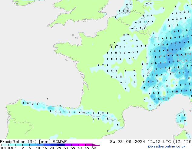 Z500/Rain (+SLP)/Z850 ECMWF dom 02.06.2024 18 UTC