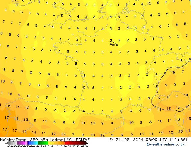 Z500/Rain (+SLP)/Z850 ECMWF Sex 31.05.2024 06 UTC