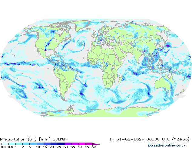 Z500/Rain (+SLP)/Z850 ECMWF  31.05.2024 06 UTC