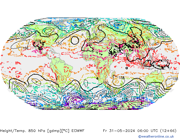 Z500/Rain (+SLP)/Z850 ECMWF  31.05.2024 06 UTC