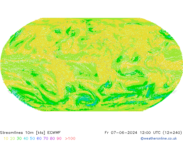 ветер 10m ECMWF пт 07.06.2024 12 UTC
