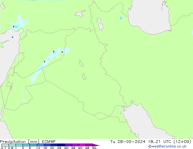 Neerslag ECMWF di 28.05.2024 21 UTC