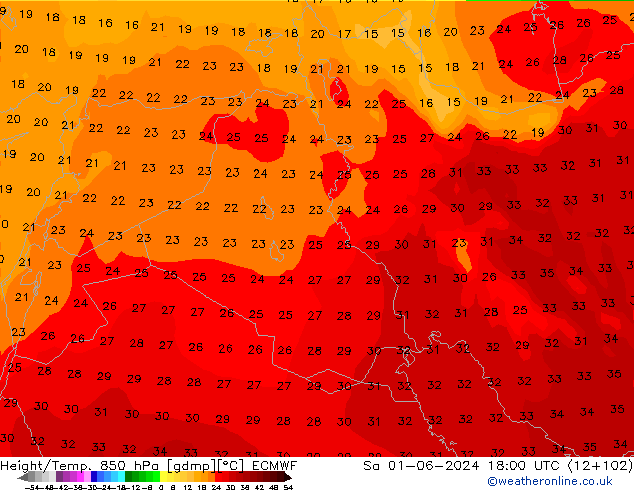 Z500/Rain (+SLP)/Z850 ECMWF So 01.06.2024 18 UTC