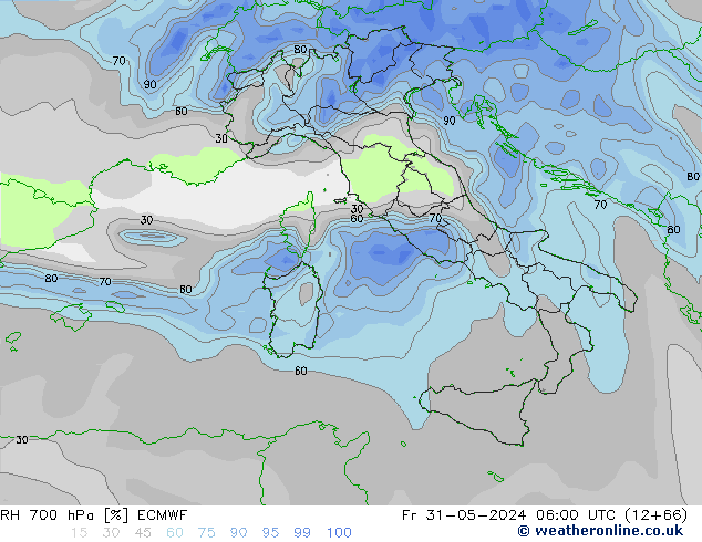 RV 700 hPa ECMWF vr 31.05.2024 06 UTC