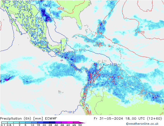 Z500/Rain (+SLP)/Z850 ECMWF Fr 31.05.2024 00 UTC