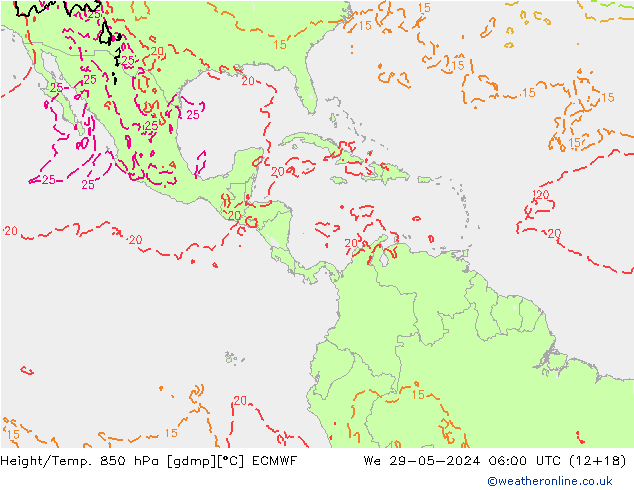 Z500/Rain (+SLP)/Z850 ECMWF ср 29.05.2024 06 UTC