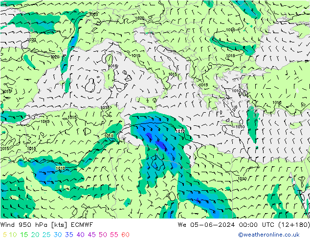  950 hPa ECMWF  05.06.2024 00 UTC