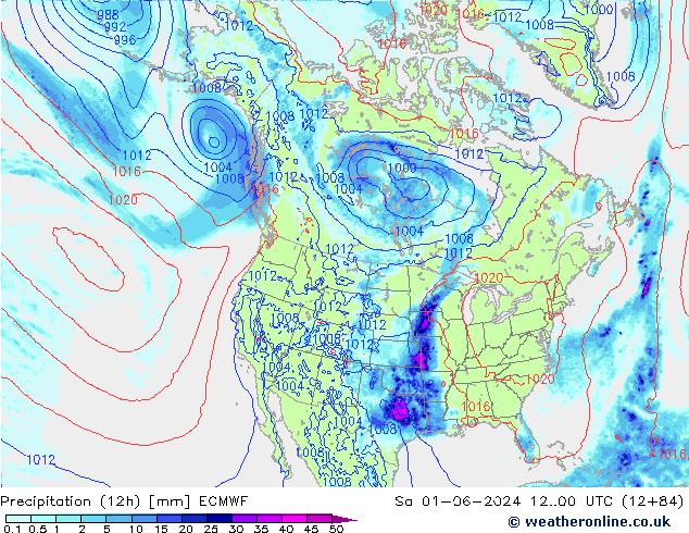 opad (12h) ECMWF so. 01.06.2024 00 UTC