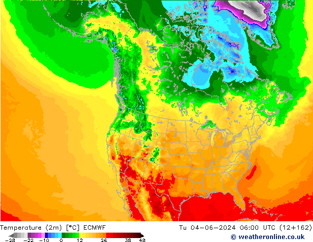 Temperatura (2m) ECMWF mar 04.06.2024 06 UTC