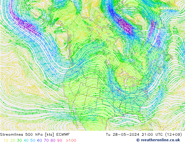  500 hPa ECMWF  28.05.2024 21 UTC