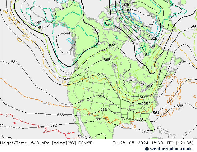 Z500/Rain (+SLP)/Z850 ECMWF Di 28.05.2024 18 UTC