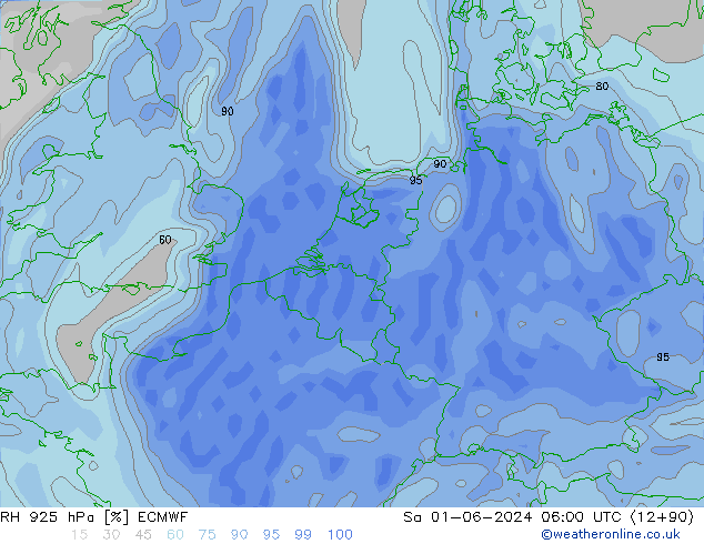 RH 925 hPa ECMWF so. 01.06.2024 06 UTC