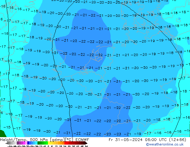 Z500/Yağmur (+YB)/Z850 ECMWF Cu 31.05.2024 06 UTC