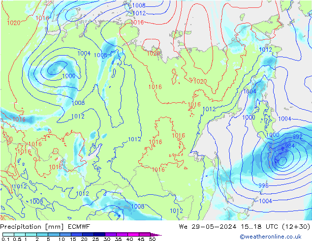 Yağış ECMWF Çar 29.05.2024 18 UTC