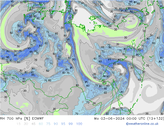 700 hPa Nispi Nem ECMWF Pzt 03.06.2024 00 UTC