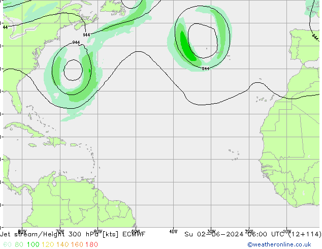 джет ECMWF Вс 02.06.2024 06 UTC