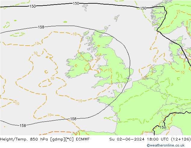 Z500/Rain (+SLP)/Z850 ECMWF Su 02.06.2024 18 UTC