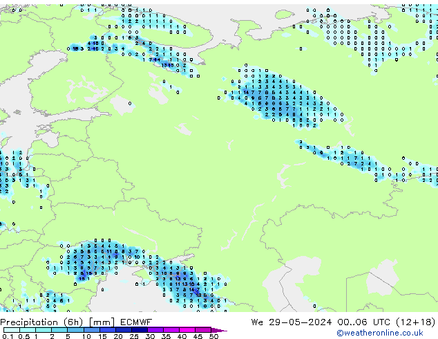 Z500/Rain (+SLP)/Z850 ECMWF śro. 29.05.2024 06 UTC