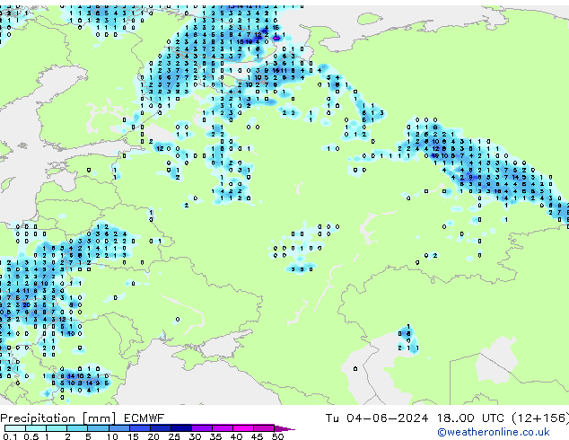 Yağış ECMWF Sa 04.06.2024 00 UTC