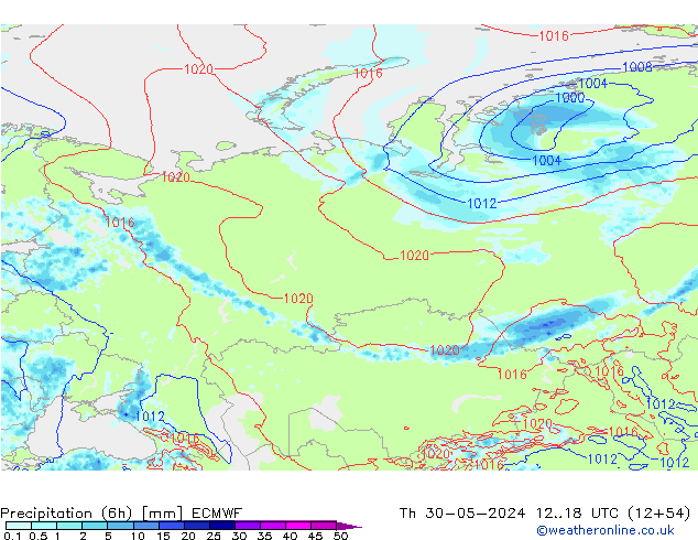 Z500/Rain (+SLP)/Z850 ECMWF  30.05.2024 18 UTC