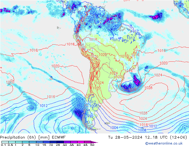 Z500/Rain (+SLP)/Z850 ECMWF Ter 28.05.2024 18 UTC