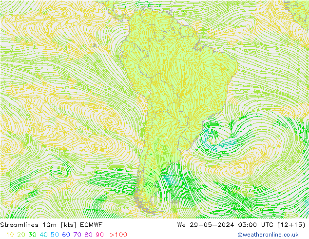 ветер 10m ECMWF ср 29.05.2024 03 UTC