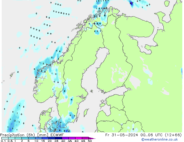 Z500/Rain (+SLP)/Z850 ECMWF Pá 31.05.2024 06 UTC