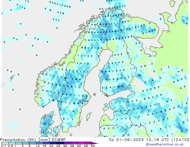 Z500/Rain (+SLP)/Z850 ECMWF Sa 01.06.2024 18 UTC