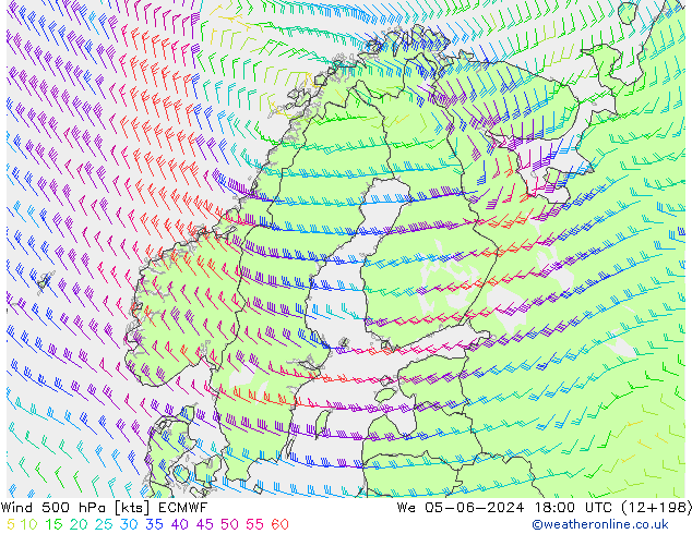 Wind 500 hPa ECMWF St 05.06.2024 18 UTC