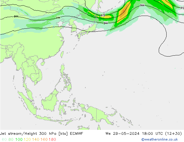 Polarjet ECMWF Mi 29.05.2024 18 UTC