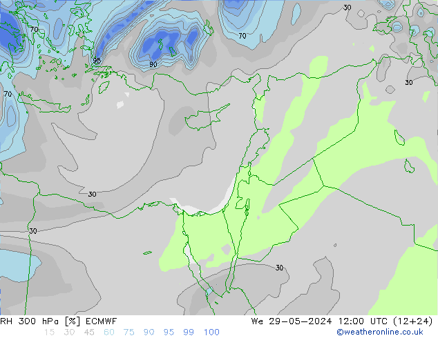 RV 300 hPa ECMWF wo 29.05.2024 12 UTC