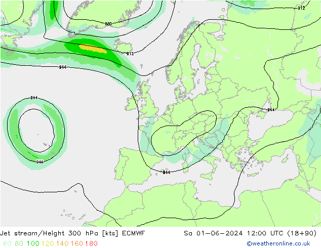 Polarjet ECMWF Sa 01.06.2024 12 UTC