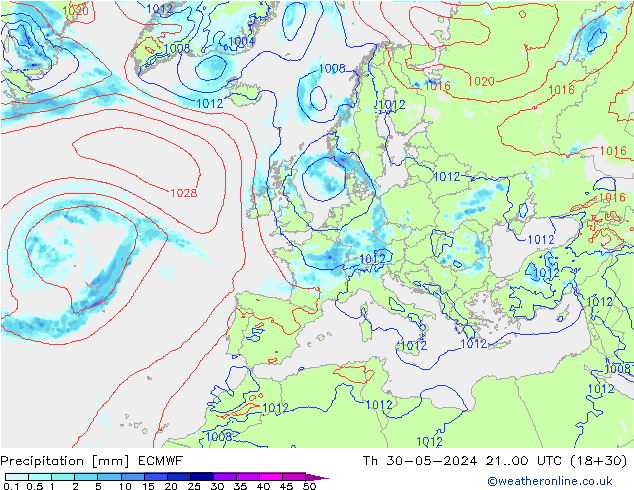 Yağış ECMWF Per 30.05.2024 00 UTC