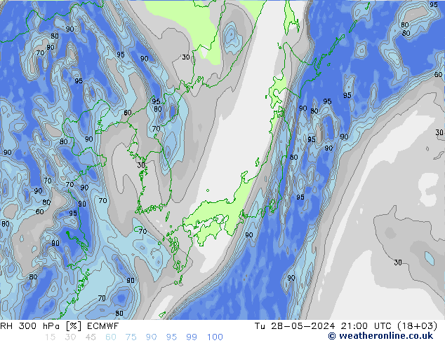 RV 300 hPa ECMWF di 28.05.2024 21 UTC