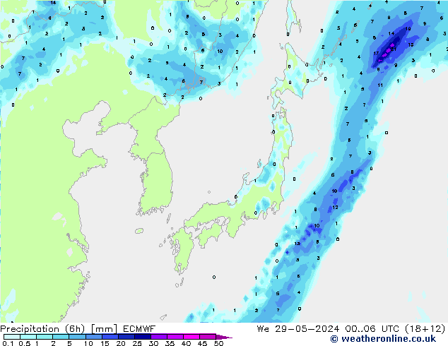 Z500/Rain (+SLP)/Z850 ECMWF We 29.05.2024 06 UTC