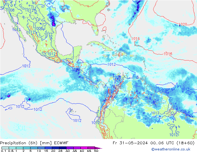 Z500/Rain (+SLP)/Z850 ECMWF Sex 31.05.2024 06 UTC