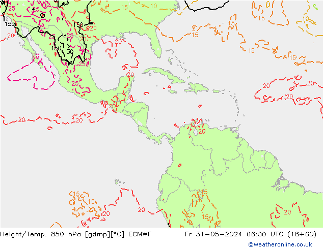 Z500/Rain (+SLP)/Z850 ECMWF Sex 31.05.2024 06 UTC