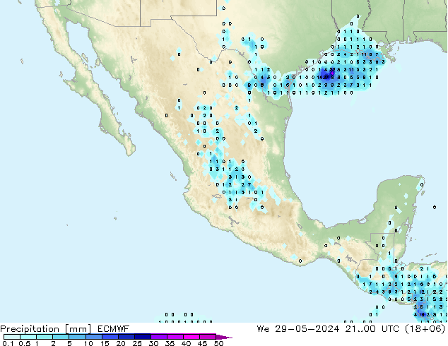 opad ECMWF śro. 29.05.2024 00 UTC