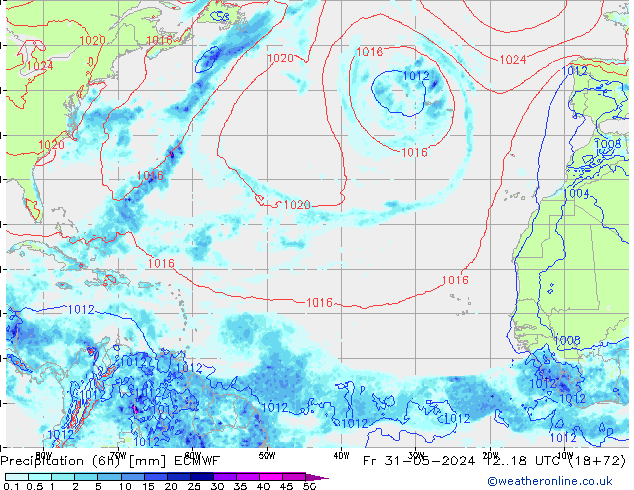 Z500/Rain (+SLP)/Z850 ECMWF пт 31.05.2024 18 UTC