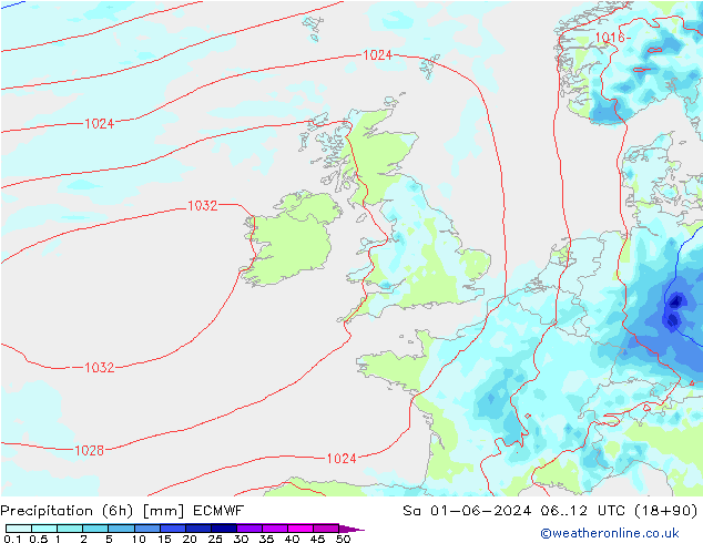 Z500/Yağmur (+YB)/Z850 ECMWF Cts 01.06.2024 12 UTC