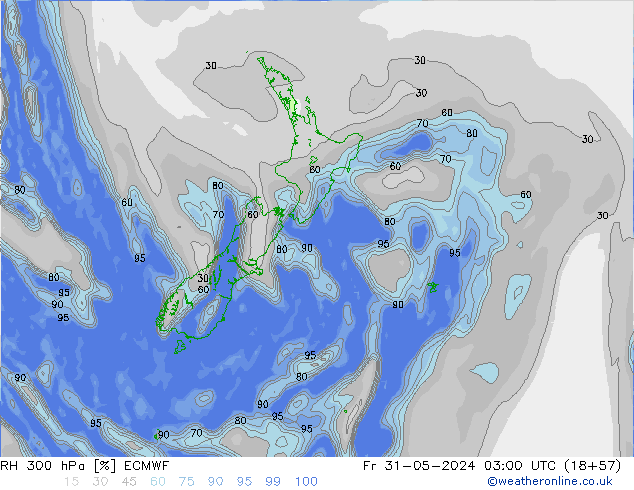 RH 300 hPa ECMWF pt. 31.05.2024 03 UTC