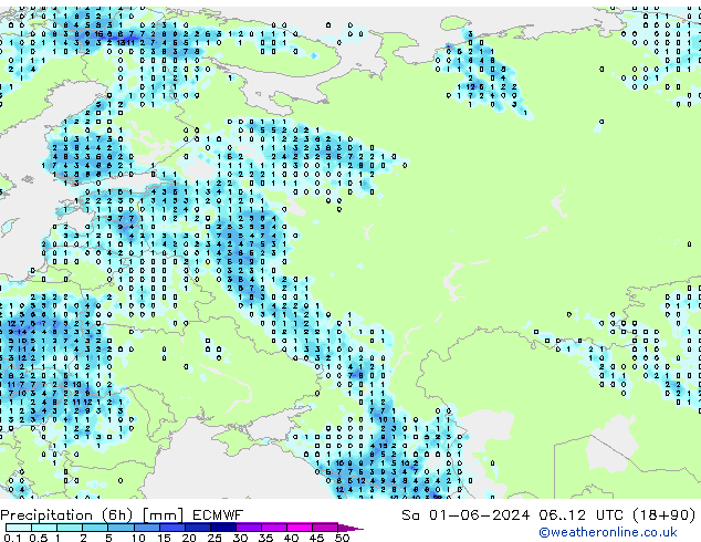 Z500/Rain (+SLP)/Z850 ECMWF  01.06.2024 12 UTC